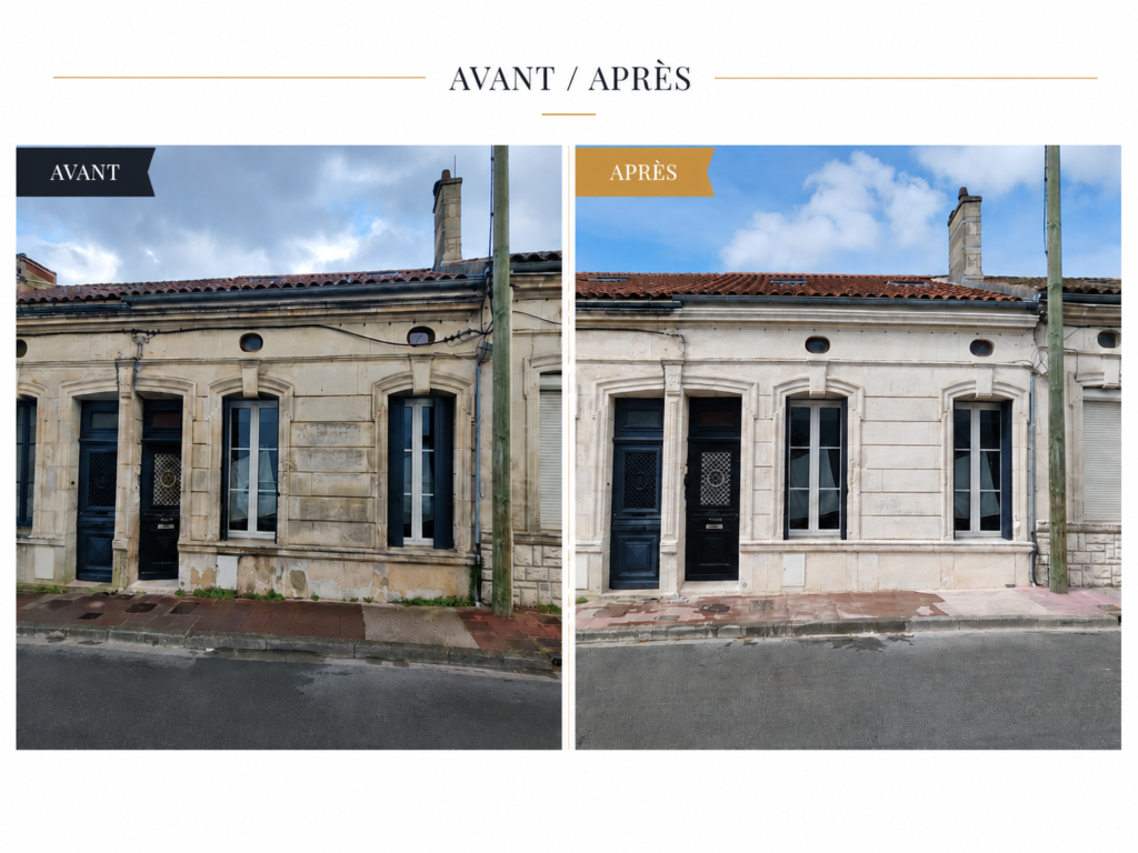 Ravalement de façade en pierre
