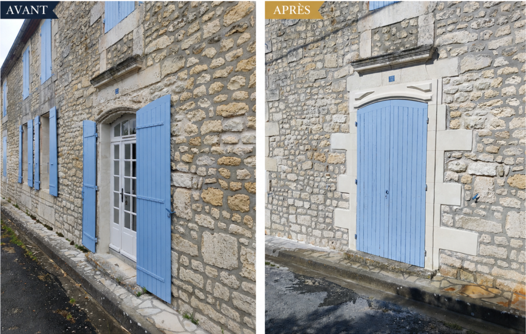 Journal de chantier linteau en pierre