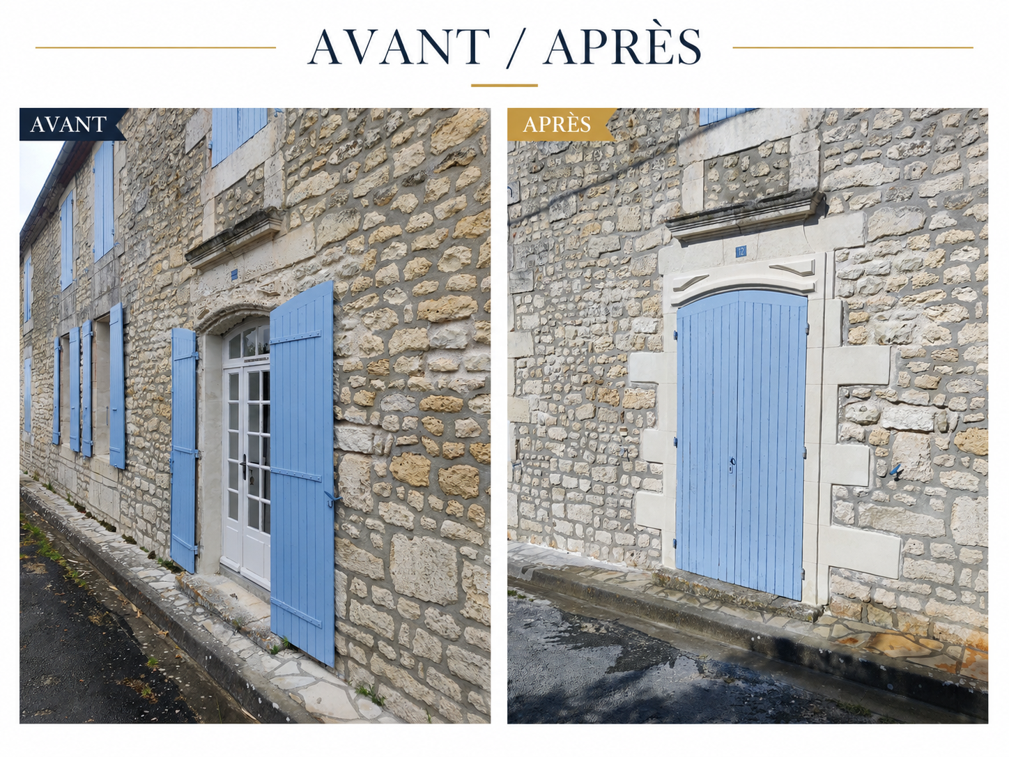 Journal de chantier linteau en pierre
