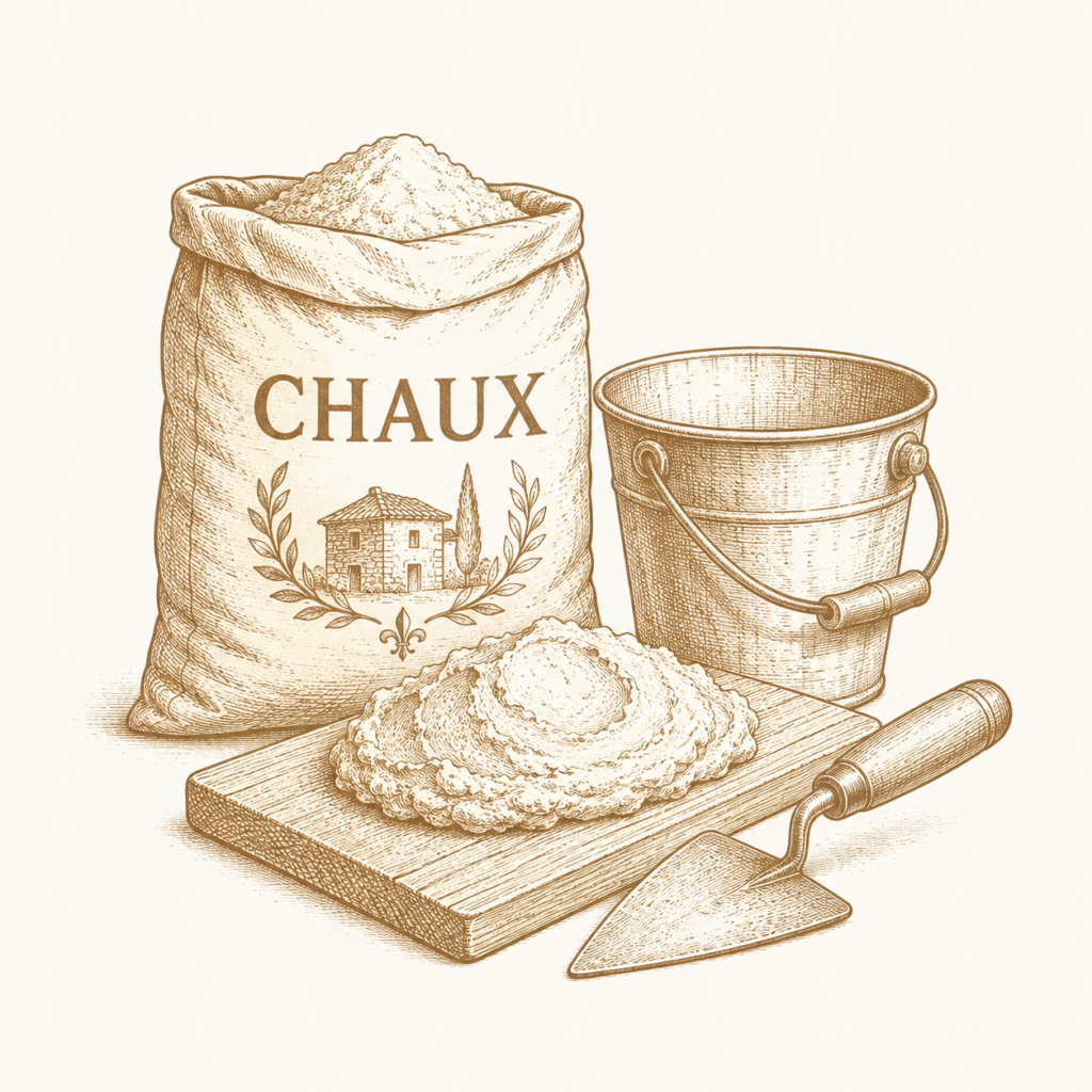 Enduit à la chaux